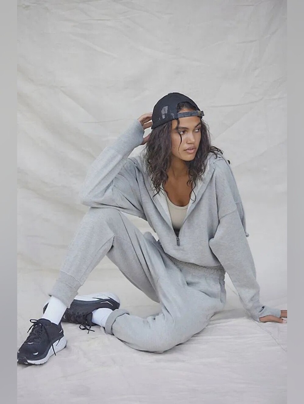 FP Movement Training Day Jumpsuit, Grey, Size Small